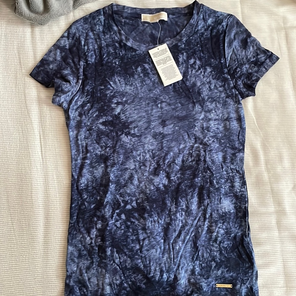 Michael Kors Blue Acid Wash Shirt